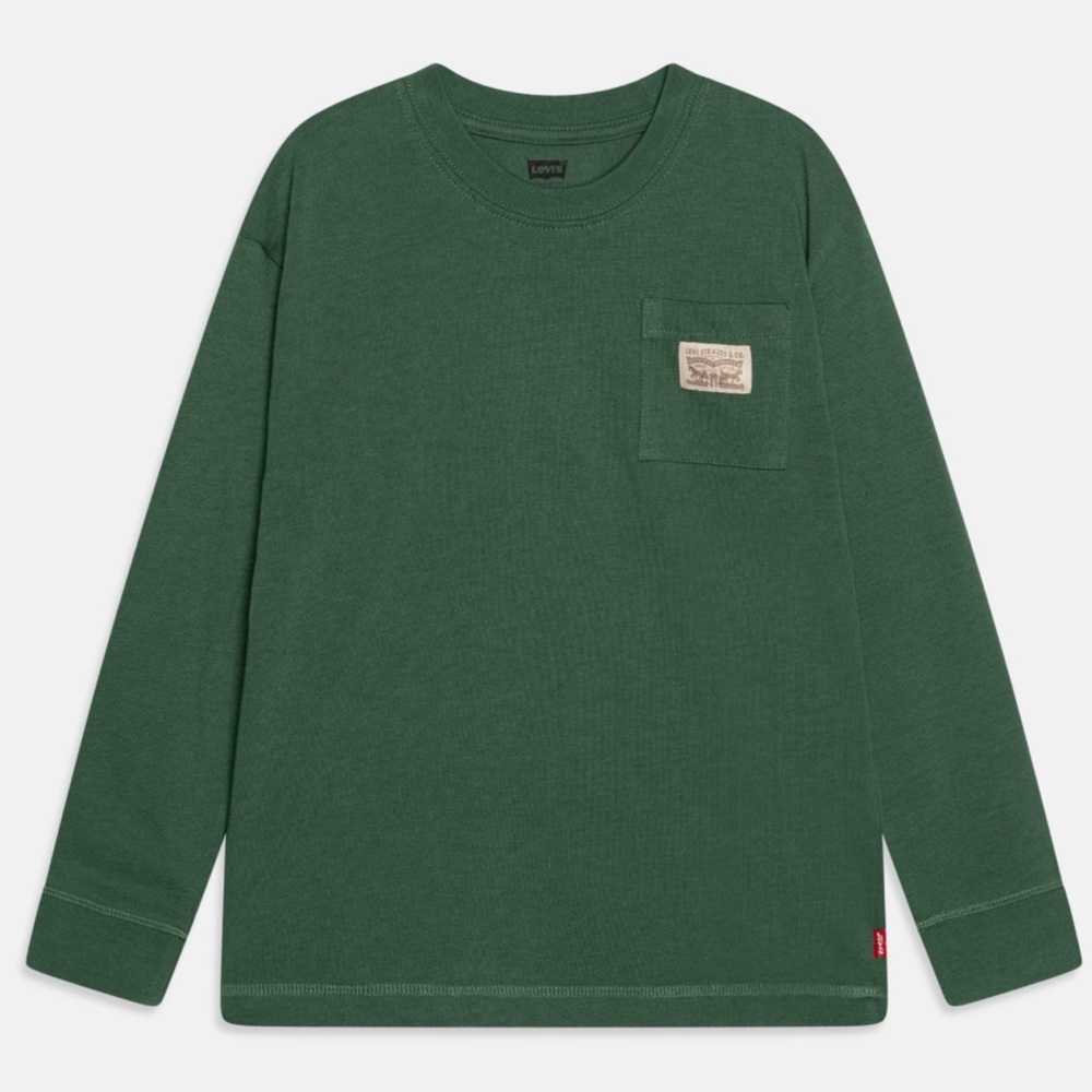 Levi’s Boys Long Sleeve Pocket Tee Shirt